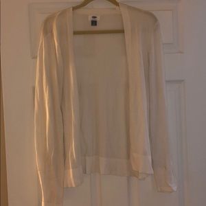 White cardigan